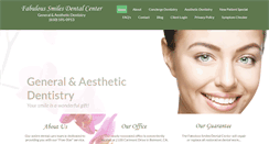 Desktop Screenshot of fabuloussmilesdental.com