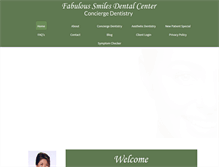 Tablet Screenshot of fabuloussmilesdental.com